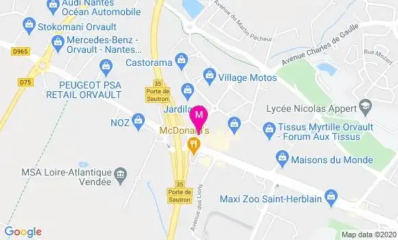 Localisation Dr Maud Robion Decante