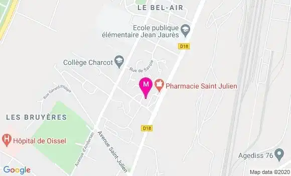 Localisation Dr Helene Nouet