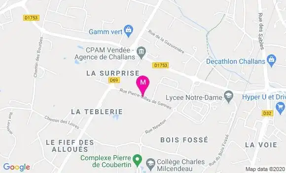 Localisation Dr Anne Sophie Lucas