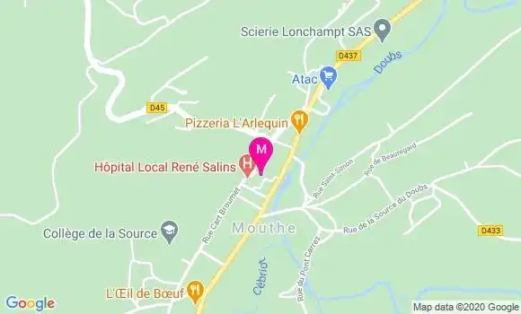 Localisation Dr Clemence Baiet