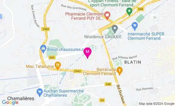 Localisation Dr Marie Vigroux Laroye