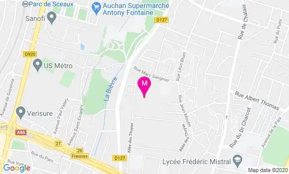 Localisation Dr Anne Dulioust