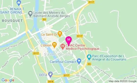 Localisation Dr Anne Raffanel