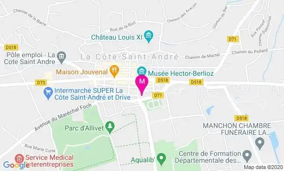 Localisation Dr Fabienne Matta Cadon