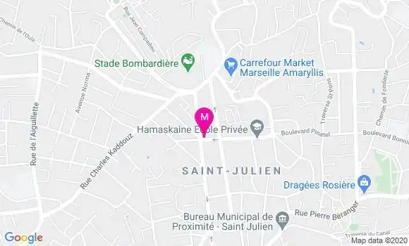 Localisation Dr Fanny Pomel
