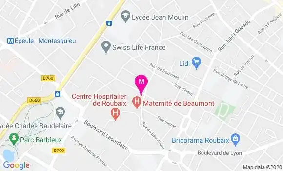 Localisation Dr Veronique Baudoux