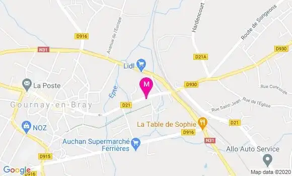 Localisation Dr Patrice Alhomme