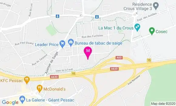 Localisation Dr Jean Francois Fiaud
