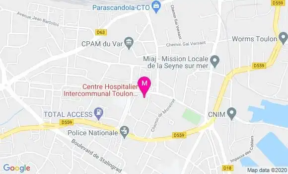 Localisation Dr Nadege Bourvis