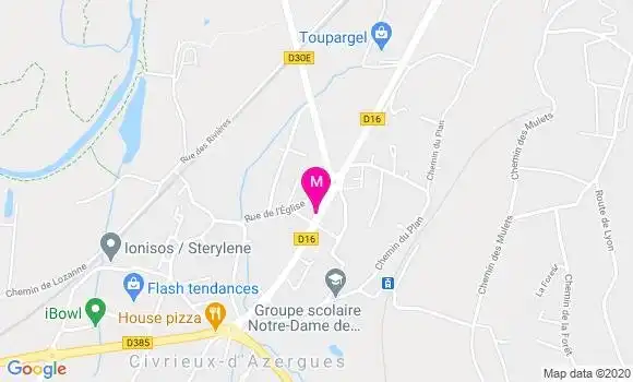 Localisation Dr Anne Lise Vernus
