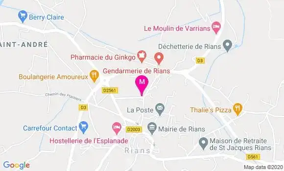 Localisation Dr Bertrand De Bonnecorse