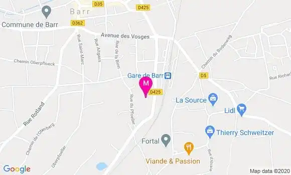 Localisation Dr Anne Lunet