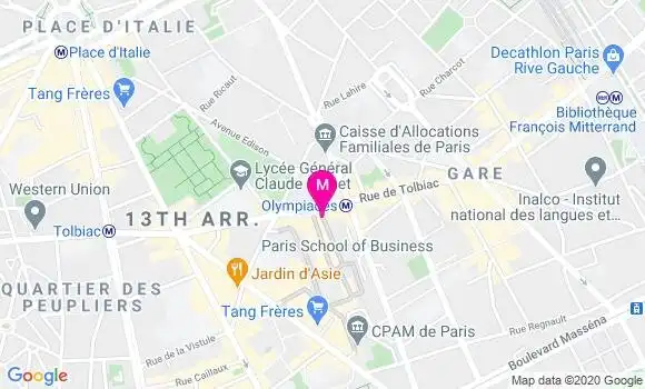 Localisation Dr Evelyne Fischer