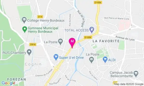 Localisation Dr Sarah Peccoud