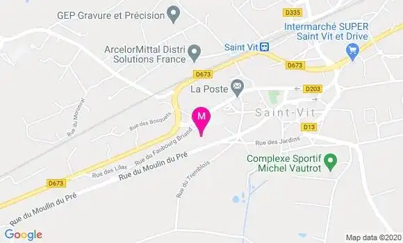 Localisation Dr Damien Bouveret