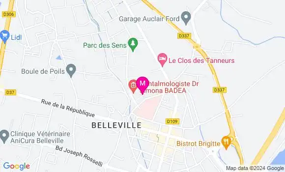 Localisation Dr Sandrine Aurelle