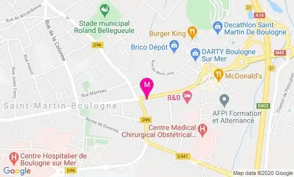Localisation Dr Fanny Wedier Castain