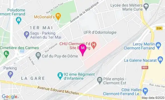 Localisation Dr Anthony Buisson