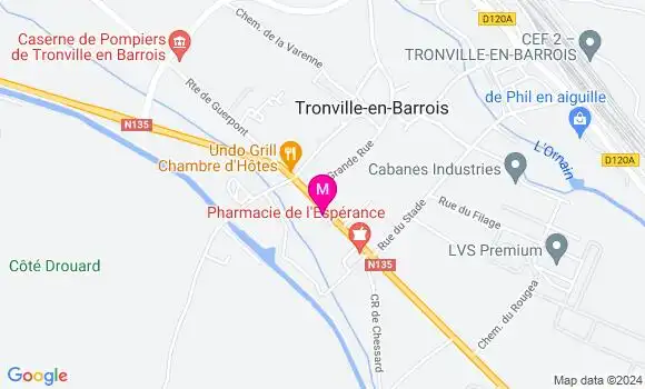 Localisation Dr Romain Tack