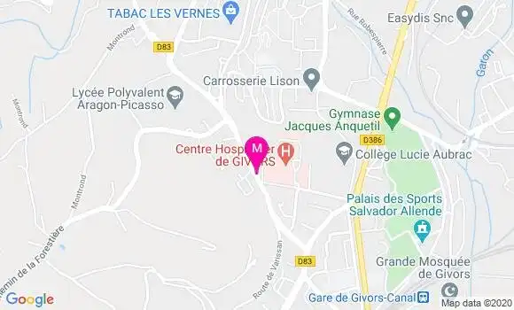 Localisation Dr Aurelie Chaumaz