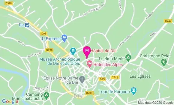 Localisation Dr Simon Gaud