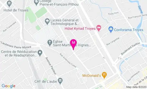 Localisation Dr Pierre Chretien