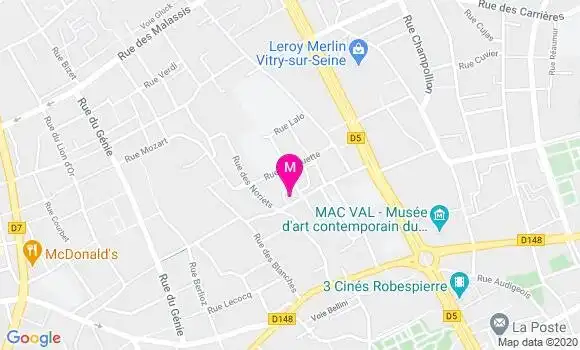 Localisation Dr Vanessa De Sart