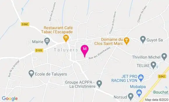 Localisation Dr Virginie Bruyas Bertholon