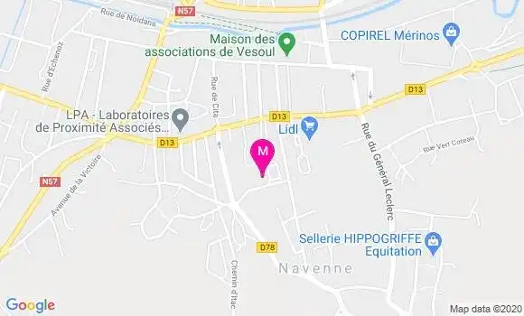 Localisation Dr Benedicte Aranda Hulin