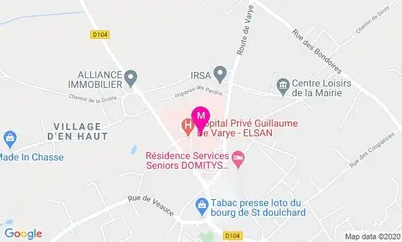 Localisation Dr Etienne de Raigniac