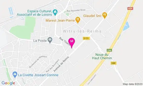 Localisation Dr Aurelie Lauvaux