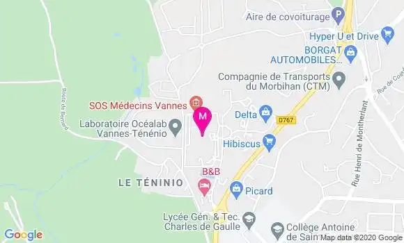 Localisation Dr Benjamin Dub