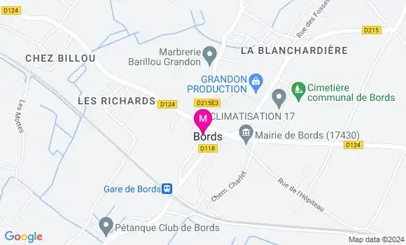 Localisation Dr Laurence Brunet