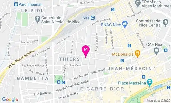 Localisation Dr Viviane Degoul