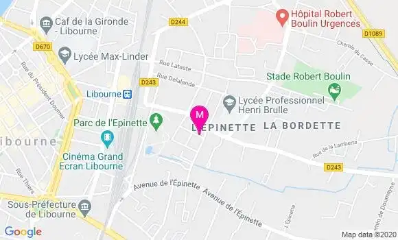 Localisation Dr Amelie Hennette Pascoli