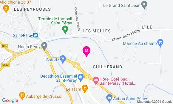 Localisation Dr Julie Bultel