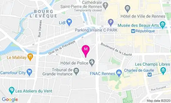 Localisation Dr Caroline Dehant