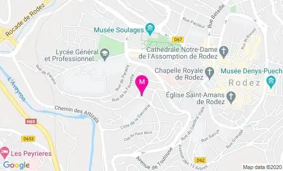Localisation Dr Etienne Ribagnac