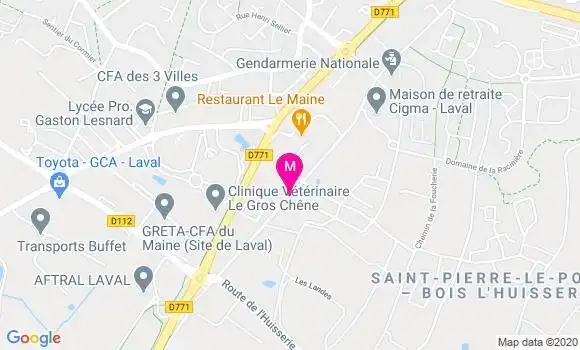 Localisation Dr Mohammed Chabane Gaci