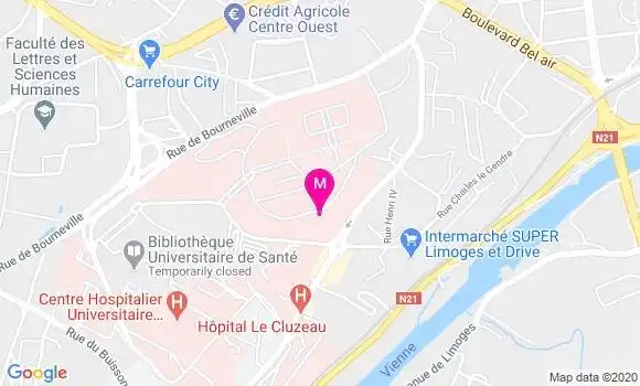 Localisation Dr Fabien Lescure