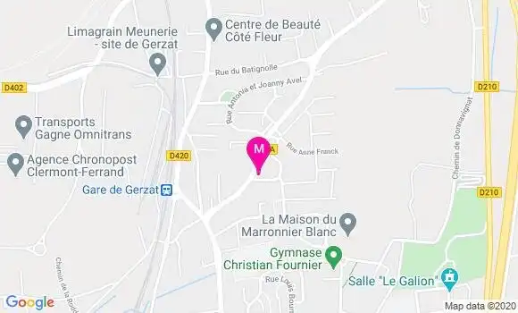 Localisation Dr Jean Christophe Maillard