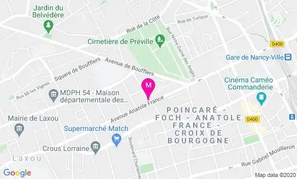 Localisation Dr Valerie Canton