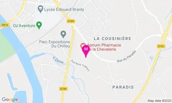 Localisation Dr Benjamin Lablanche