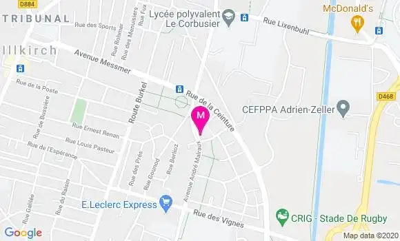Localisation Dr Isabelle Brun