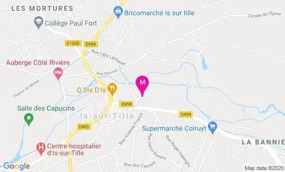 Localisation Dr Ariane Ribbens