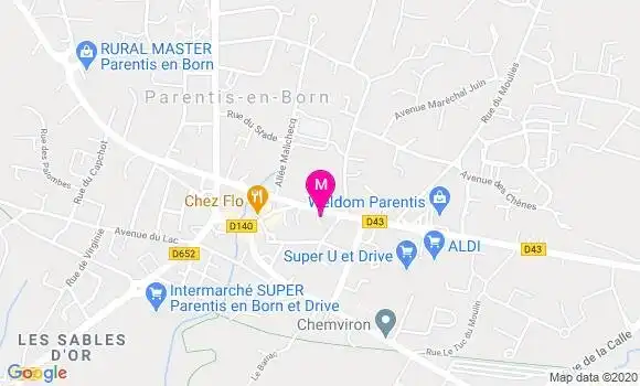 Localisation Dr Franck Bechereau