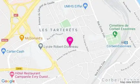 Localisation Dr Béatrice Lamy
