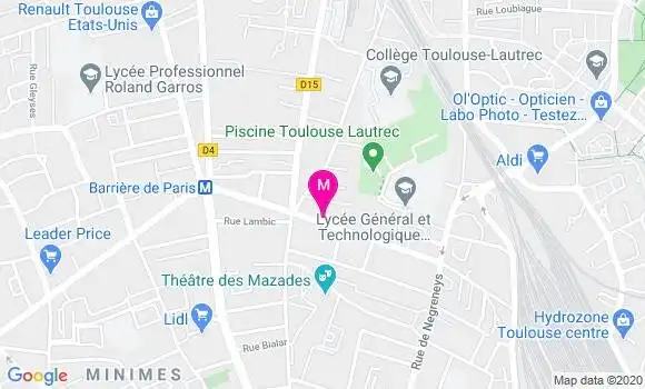 Localisation Dr Florence Moulis