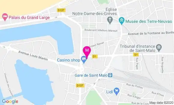 Localisation Dr Evelyne Robert