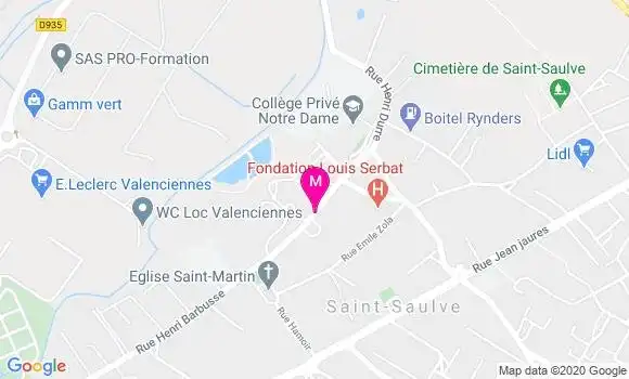 Localisation Dr Sylvain Gadeyne